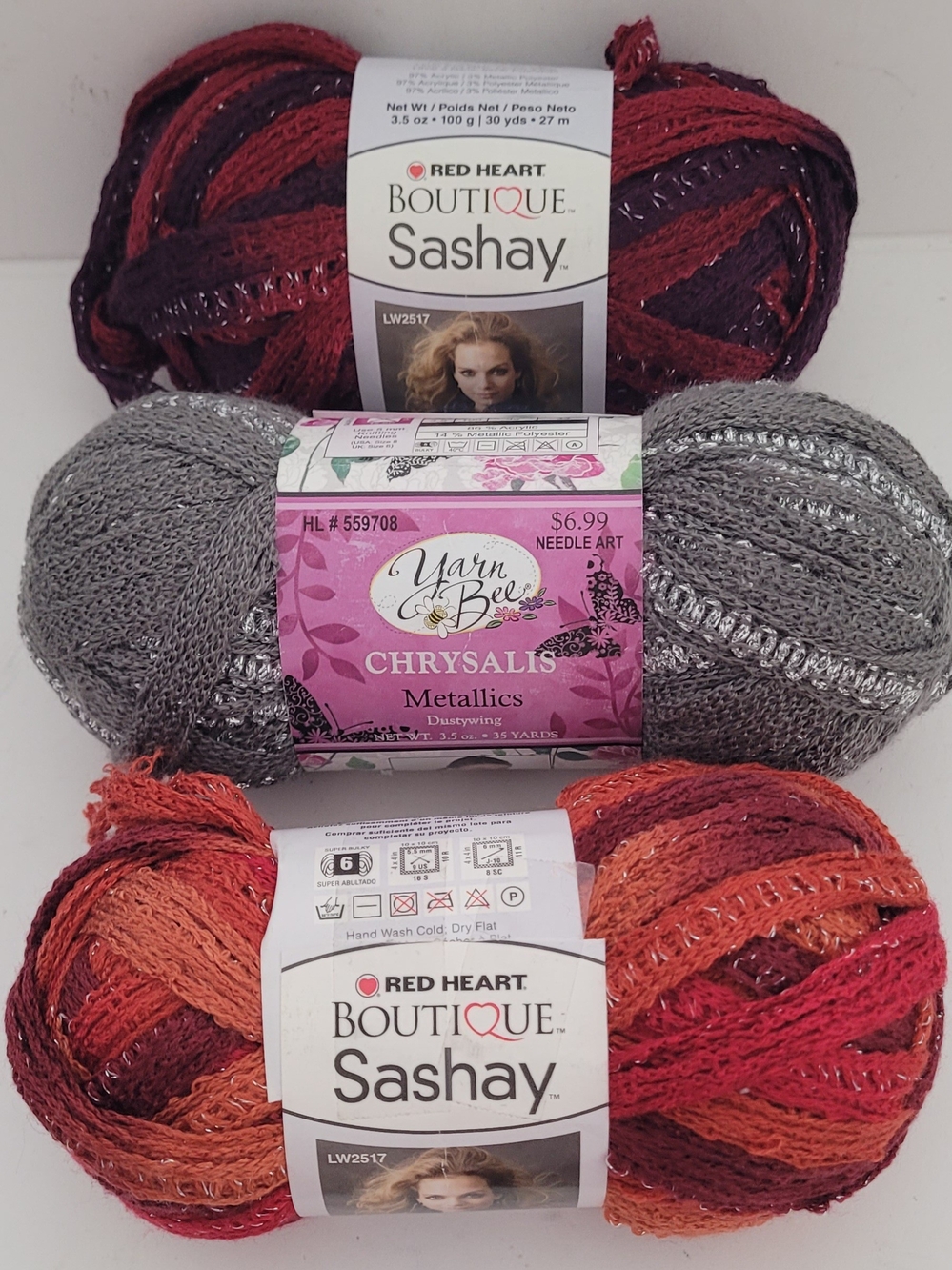 Set Of 3 Skeins Of Yarn